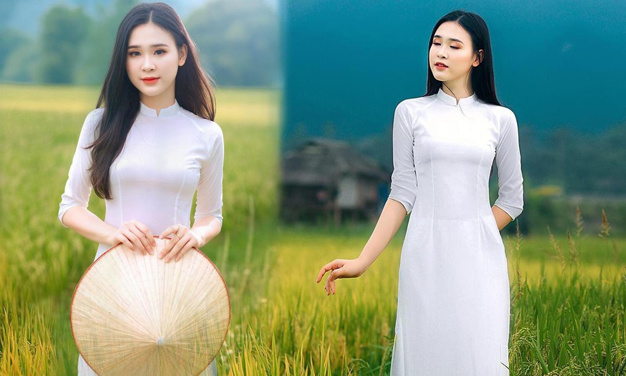 Hoa khôi sinh viên nghệ an từng thi hhvn 2020 khoe nhan sắc ngọt ngào với áo dài trắng - 1