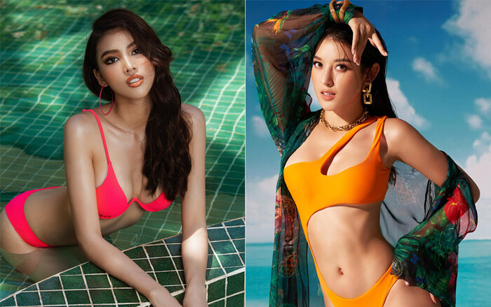 Ngọc Thảo - Huyền My phô diễn đường cong đẹp như tạc tượng: Tự hào 2 chiến binh Miss Grand của fan Việt